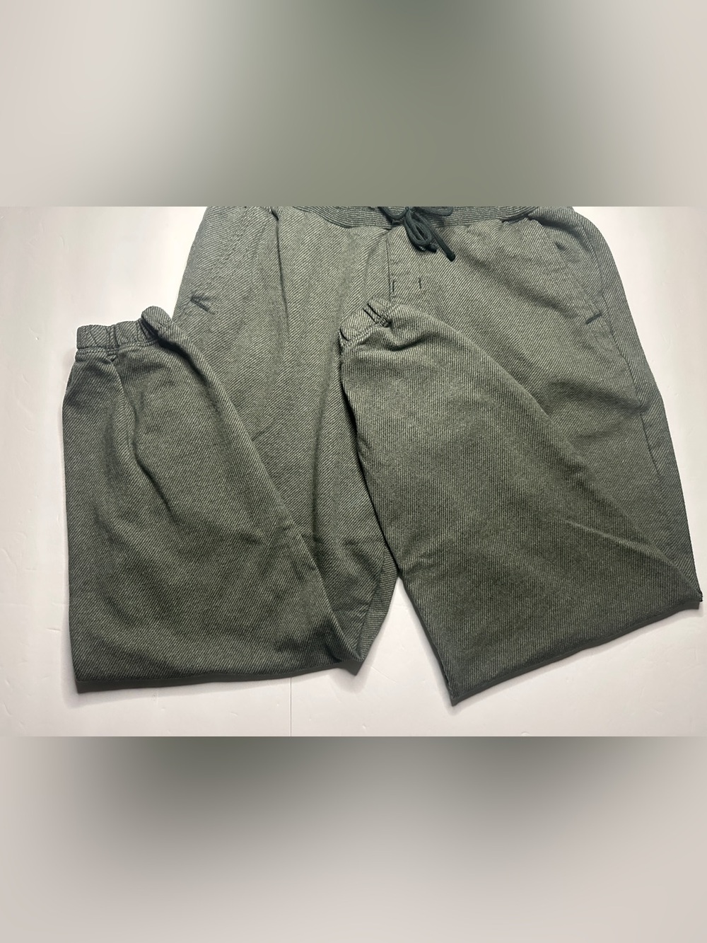 Billabong Olive Knit Drawstring Jogger Pull On Lounge Pants Size Large - Picture 3 of 13